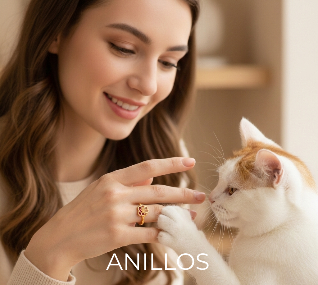 Anillos con formas de gatos